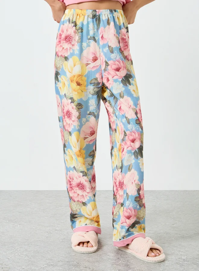 Take Two pink Women Cami Top and Floral Printed Pyjama Set for Women | Best Price UAE
